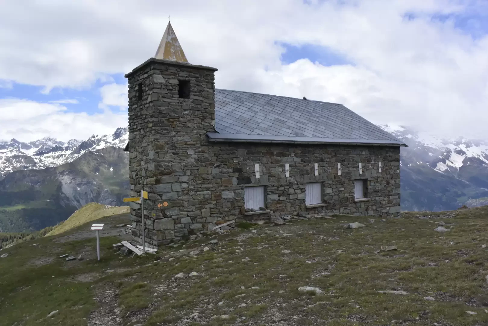 Sanctuary of Clavalité, from La Barma car park