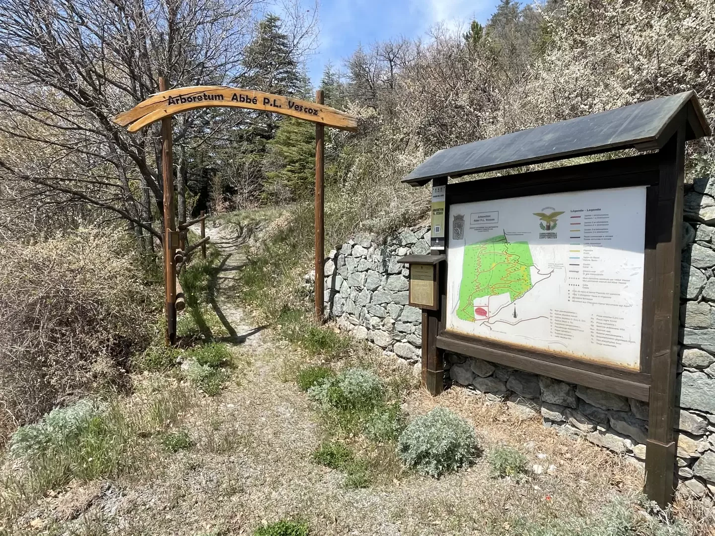 Arboretum Vescoz, anello da Plan d'Arey