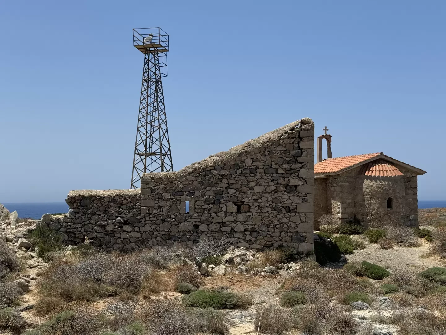 Isola di Elafonissi, dalla spiaggia di Elafonissi