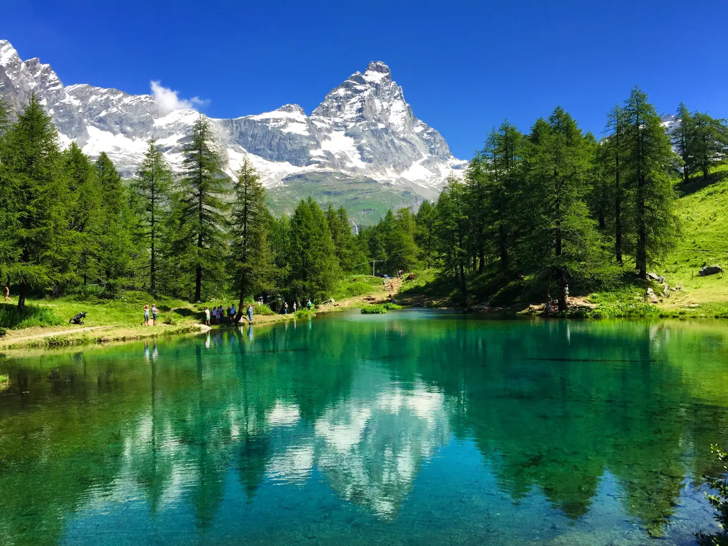 Lago Blu ed il Cervino