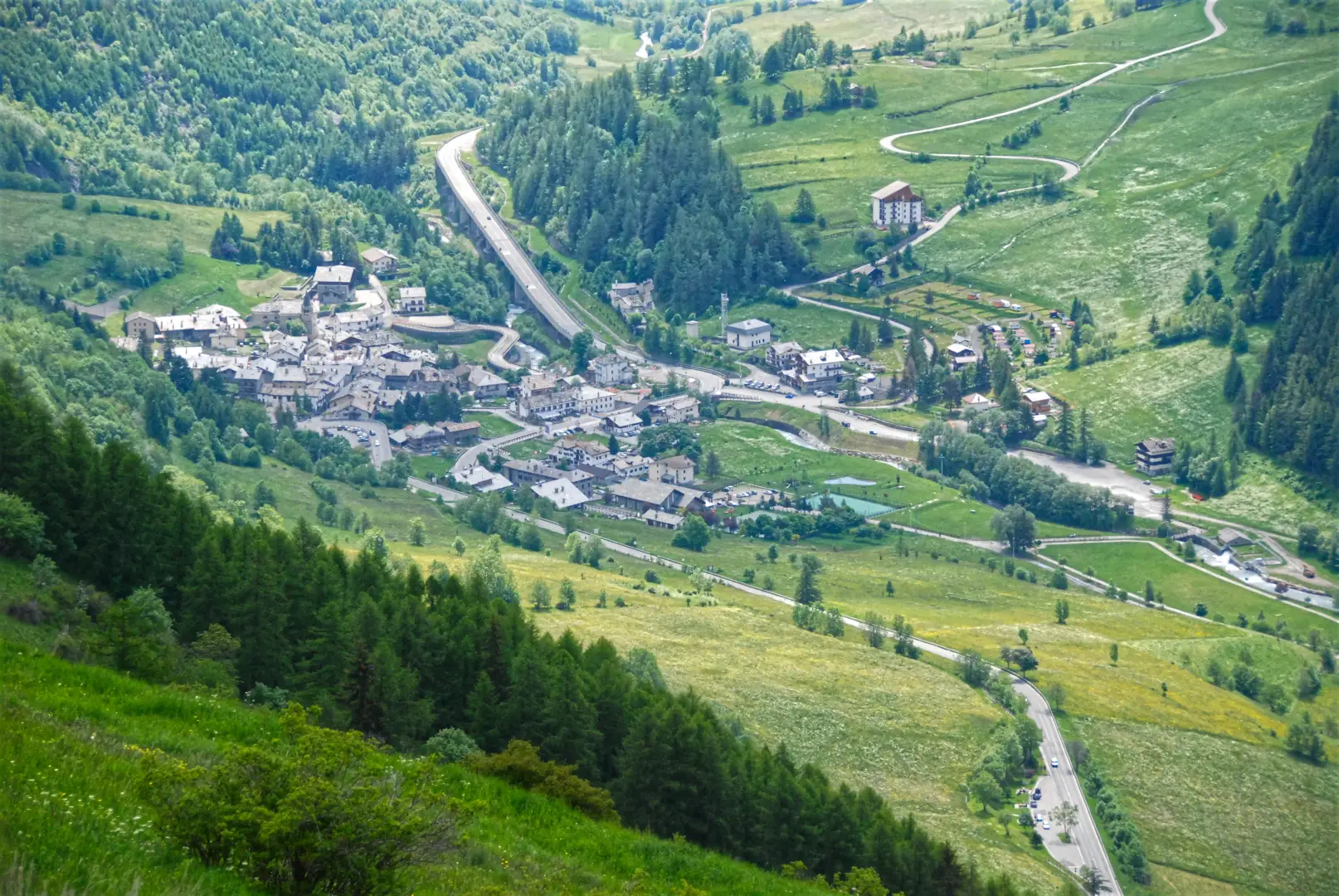 Étroubles, veduta aerea